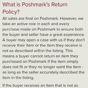 Poshmark policy!